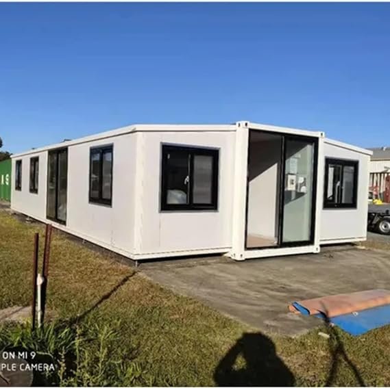 Portable Prefabricated Tiny Home - Ideal for Hotel Office Shop! Mobile Container House with Modular Design Structure for Villa, Warehouse and Workshop (13FT*20FT)