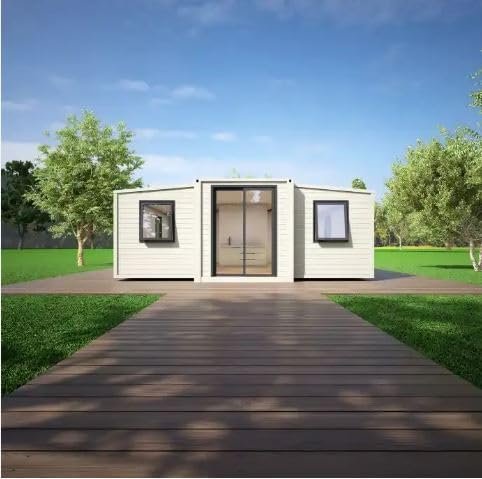 Detachable Portable Modern Container House with 2 or 3 Bedrooms - Prefab Modular Home Casas Prefabricadas (White)